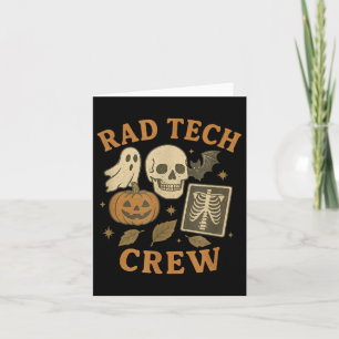 Carte Équipe technique Rad Halloween Squelette fantôme V