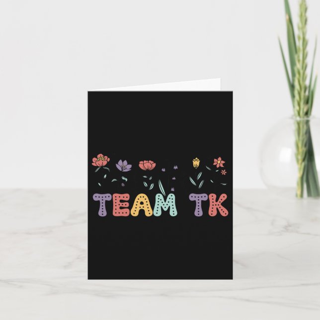 Carte Équipe Tk Enseignant De Jardin D'Enfants Retour À  (Devant)