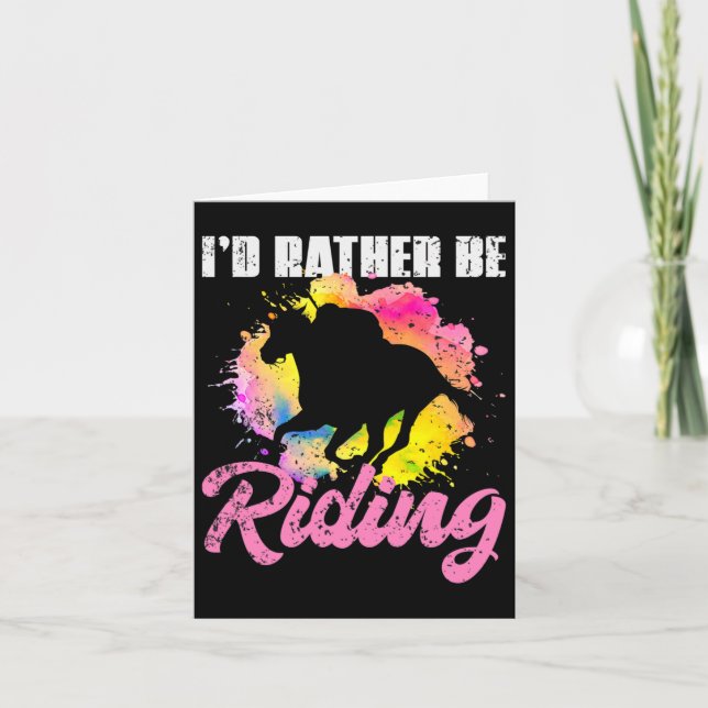 Carte Équitation Cheval (Devant)