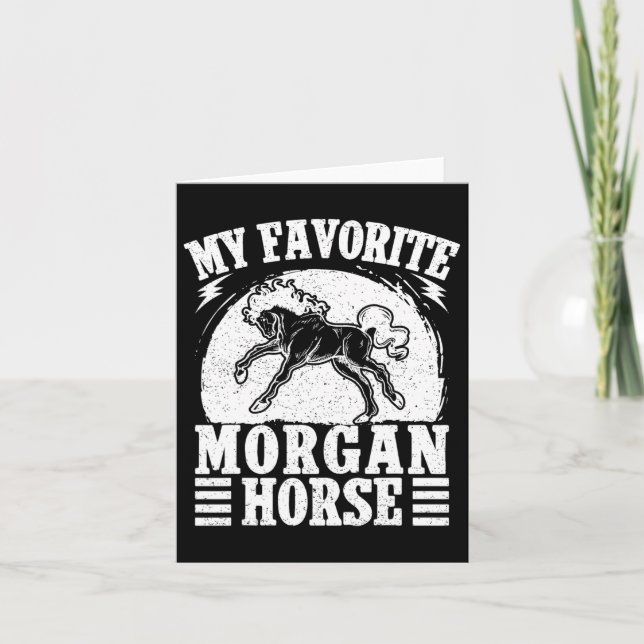 Carte Équitation équitation Favori Morgan Horse Rider (Devant)