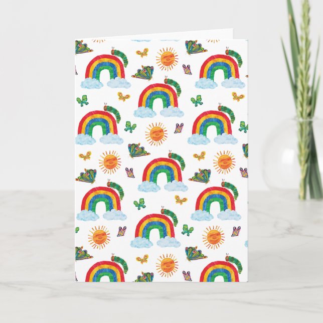 Carte Eric Carle | Caterpillar to Rainbow Butfly (Devant)