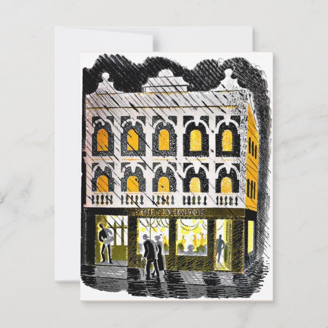 Carte Eric Ravilious - Maison publique de High Street (Devant)