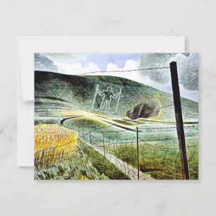 Carte Eric Ravilious - The Wilmington Giant, fine art,