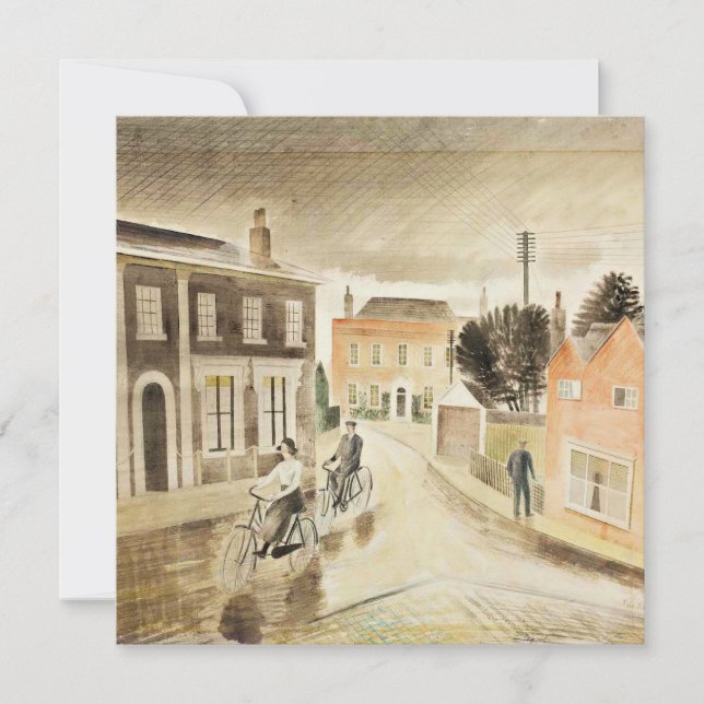 Carte Eric Ravilious - Village Street, fine art (Devant)