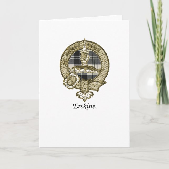 Carte Erskine Clan Crest (Devant)