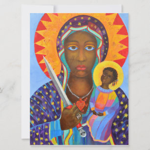 Carte Erzulie Dantor Black Madonna Voodoo Lwa