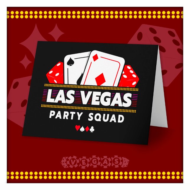Carte Escadron de fête Vegas Voyage Las Vegas Squad Las  (Créateur téléchargé)