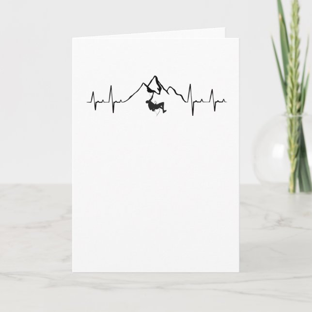Carte Escalade Montagnes Heartbeat (Devant)