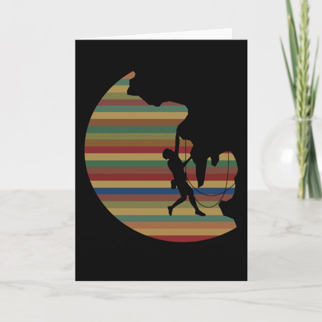 Carte Escalade Vintage Alpinisme Bouldering (Devant)