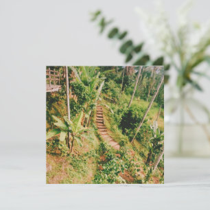 Carte Escalier de la forêt tropicale de Bali