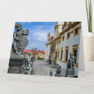 Carte Escaliers avec anges en pierre à l'église Loreto P