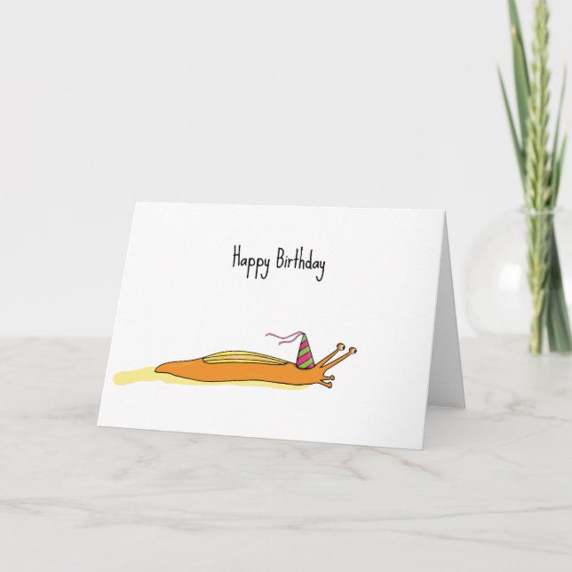 Carte Escargot de fête (Devant)