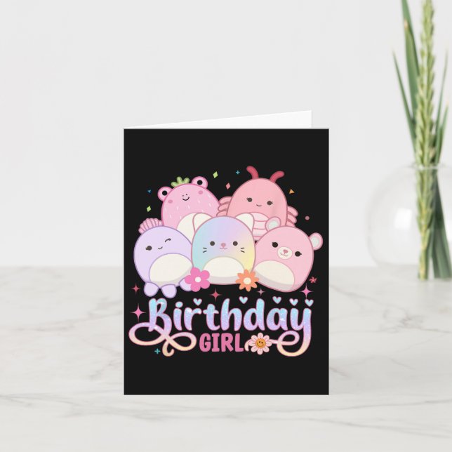 Carte Escouade de cris de filles d'anniversaire Mallow G (Devant)