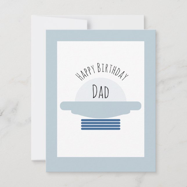 Carte Espace Joyeux Anniversaire Papa père grand-père ca (Devant)