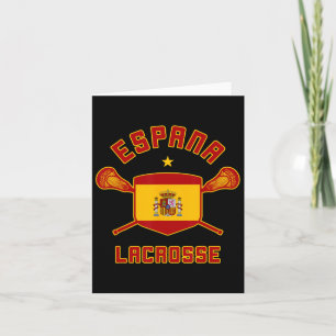 Carte Espagne Crosse Espagnol Drapeau Espana Lax Tee