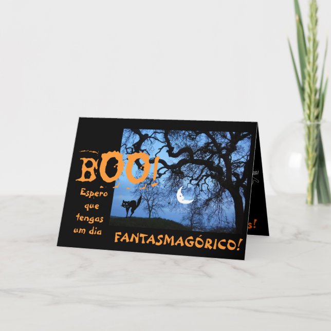 Carte Espagnol : Halloween/Dia de las Brujas (Devant)