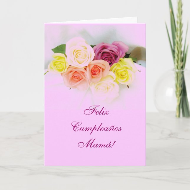 Carte Espagnol : Maman : Cumpleanos (Devant)