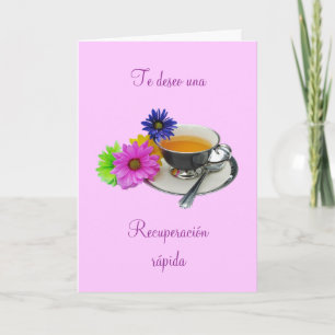 Carte Espagnol : Recuperación- taza de té/obtiennent