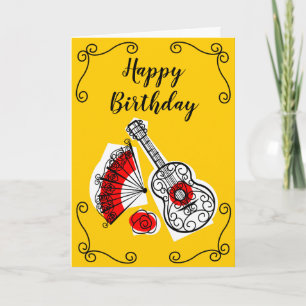Carte Espagnol Souvenirs Corners Anniversaire Texte vert