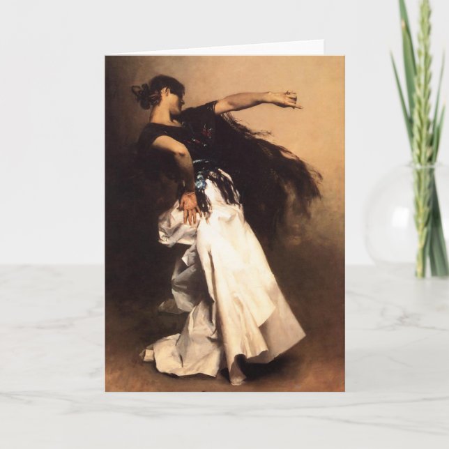 Carte espagnole de danseur de Sargent de chanteur (Devant)