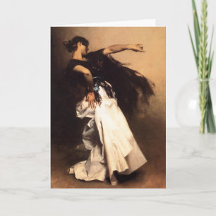 Carte espagnole de danseur de Sargent de chanteur