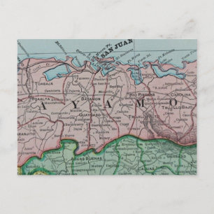 Carte espagnole de Porto Rico - Région de San Juan
