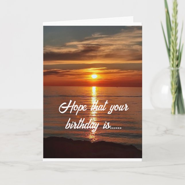 CARTE ESPÉREZ QUE VOTRE ANNIVERSAIRE EST AUSSI BEAU QUE  (Devant)