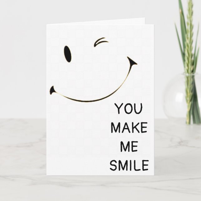 CARTE ESPÉREZ QUE VOTRE ANNIVERSAIRE METTE UN *SOURIRE*  (Devant)