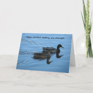 Carte Espoir, confort, guérison et force