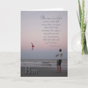 Carte Espoir - encouragement pour les patients atteints 