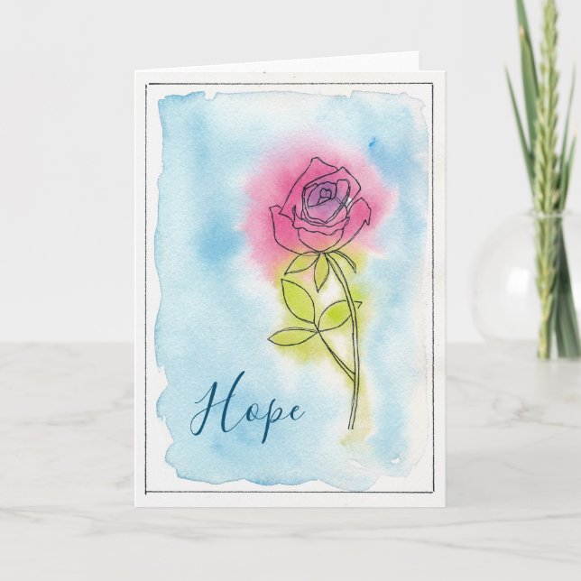 Carte Espoir - Envoyez encouragement, pensées et prières (Devant)