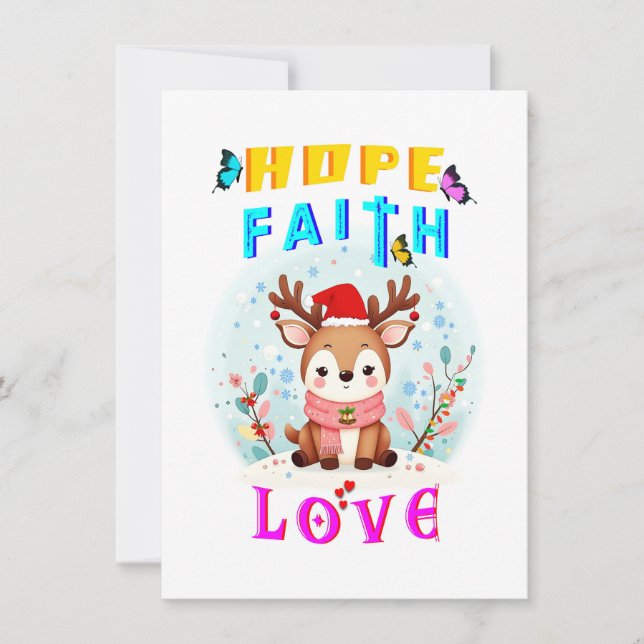 Carte Espoir Foi Amour (Devant)