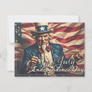 Carte Esprit de liberté en rouge, blanc et bleu