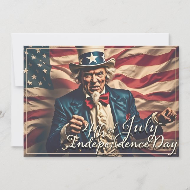 Carte Esprit de liberté en rouge, blanc et bleu (Devant)