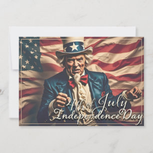 Carte Esprit de liberté en rouge, blanc et bleu