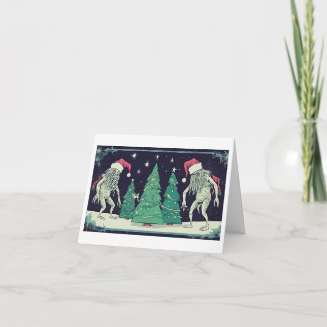 Carte Esprits de Noël Cthulhu - Le Fantôme d'Abyssalith (Devant)