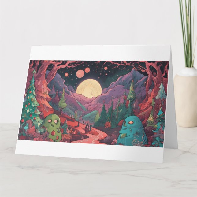 Carte Esprits de Noël de Cthulhu – Le fantôme de Squallo (Devant)