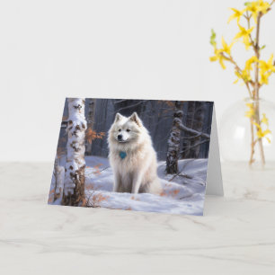 Carte Esquimau Américain Laisser Neige Noël