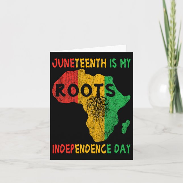 Carte Est-ce que ma fête de l'Indépendance Les Rois Afri (Devant)