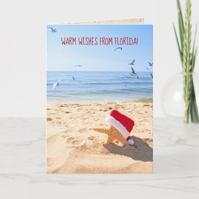 Carte Estarfish de Noël du climat tropical (Devant)