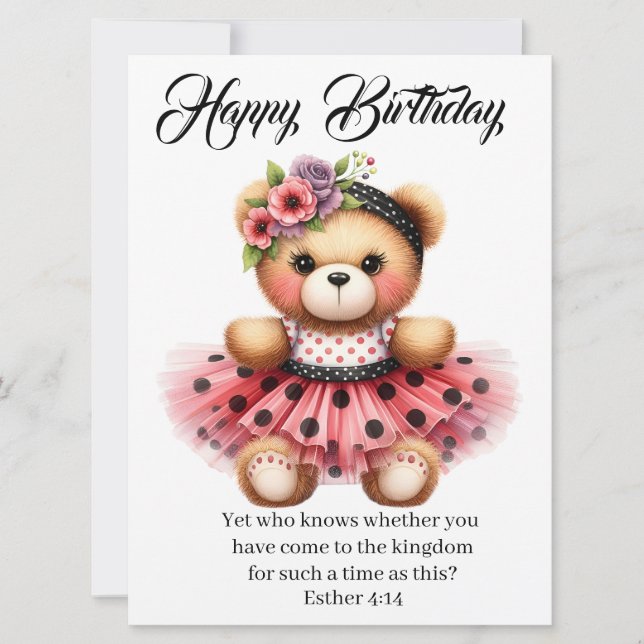 Carte Esther 4:14 Birthday Card (Devant)