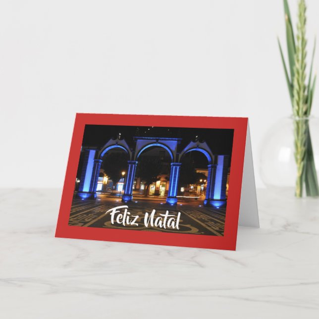 Carte et enveloppe de Noël portugaises (Devant)
