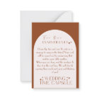 Carte et enveloppe personnalisées mariage Time Cap