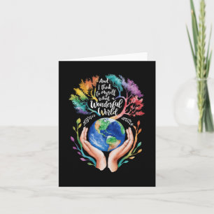 Carte Et Je Me Pense Que C'Est Une Merveilleuse Terre Mo
