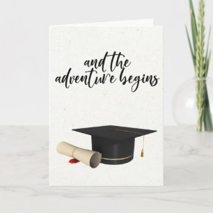 Carte Et l'aventure commence Diplôme Diplôme