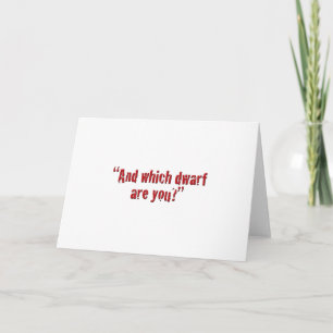 Carte "Et quel nain es-tu ?"