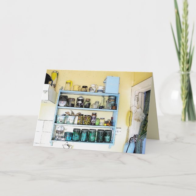 Carte Étagères de la cuisine du pigeon (Devant)