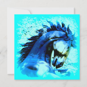 Carte étalon bleu mustang