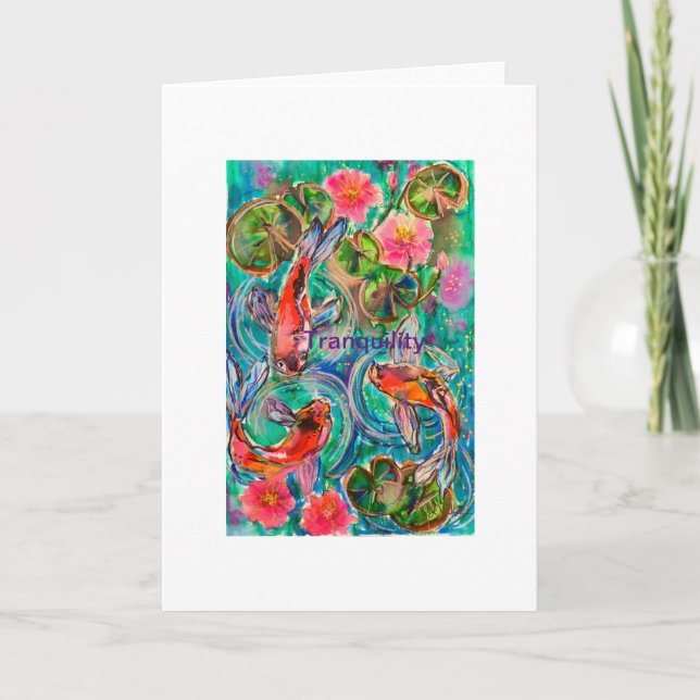 Carte étang de Koi (Devant)