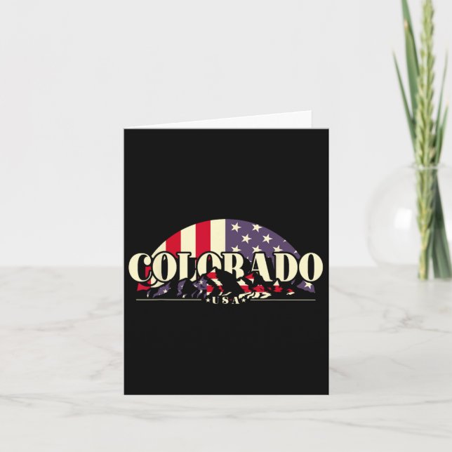 Carte État américain du Colorado (Devant)